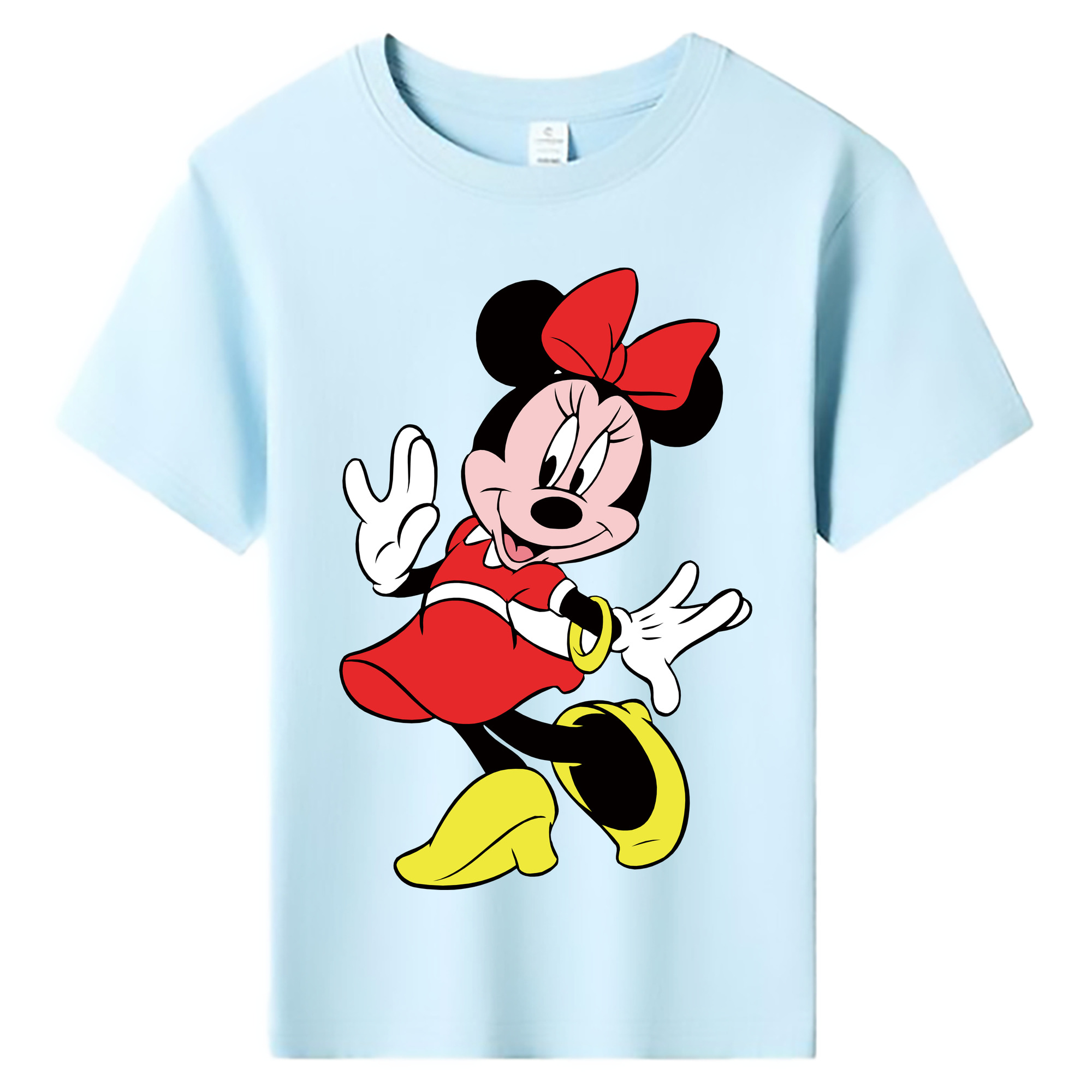 ミッキーマウス Mickey Mouse 綿100％キッズTシャツ（フロントプリント）